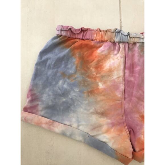 BlankNYC Cuffed Shorts Tie Dye Stretch High Waist - Picture 9 of 10